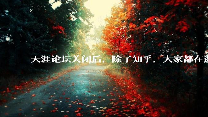 天涯论坛关闭后，除了知乎，大家都在逛什么？